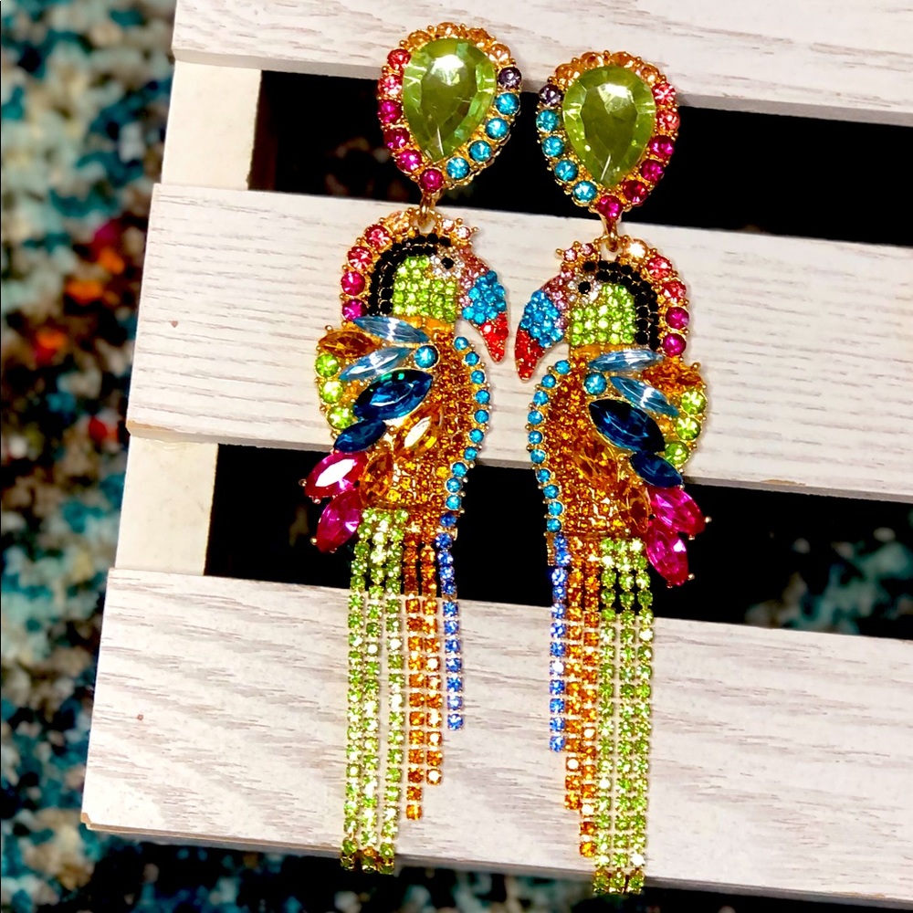Parrot earrings